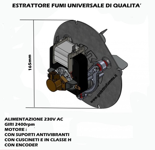 Ventilatore stufa pellet per - ventilatore, a